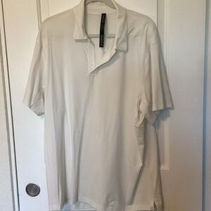 Lululemon Athletica Men's Classic White Polo Shirt XXL